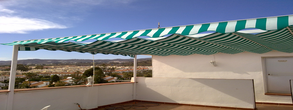 Toldo plano con estructura 80x40